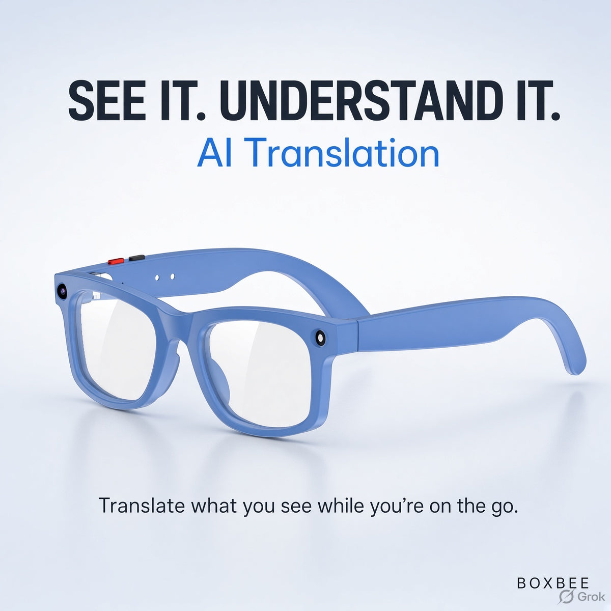 AI Smart Glasses – Camera, Bluetooth Calls, Music & AI Translation