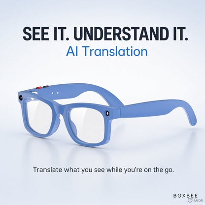 AI Smart Glasses – Camera, Bluetooth Calls, Music & AI Translation