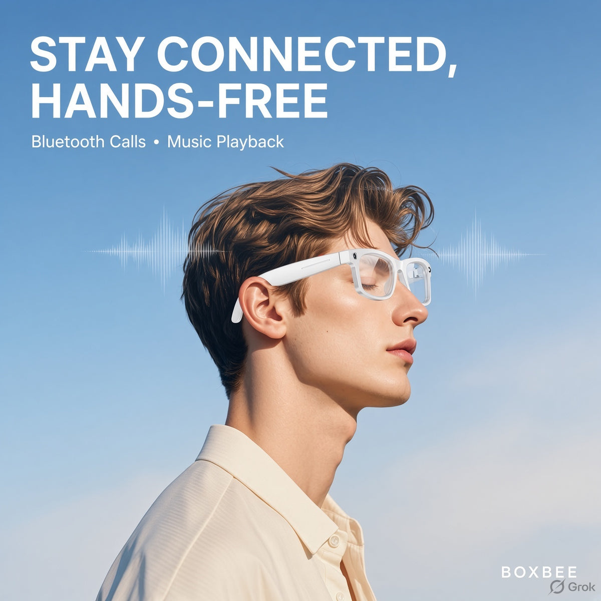 AI Smart Glasses – Camera, Bluetooth Calls, Music & AI Translation
