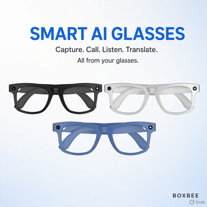 AI Smart Glasses – Camera, Bluetooth Calls, Music & AI Translation