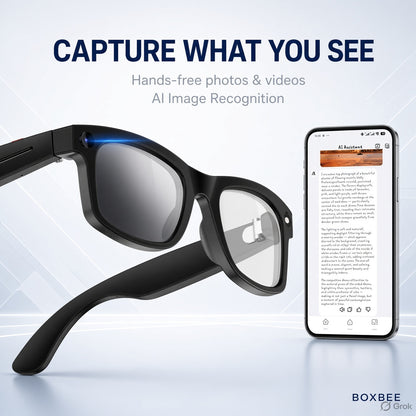 AI Smart Glasses – Camera, Bluetooth Calls, Music & AI Translation
