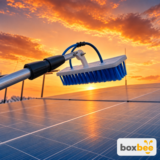 3 Meter (9 Feet) Solar Panel Cleaning Brush with Water Spray